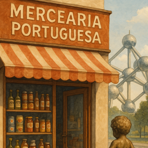 epicerie portugaise illustration